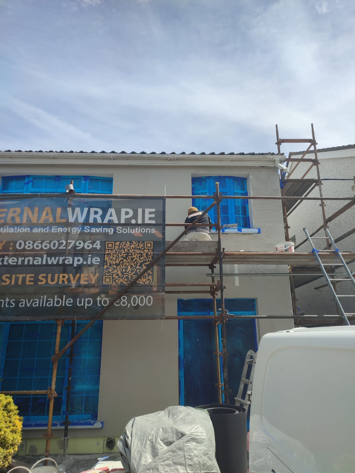External wall insulation project photo